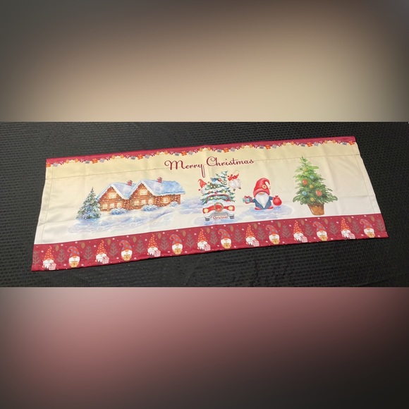 Short Table Runner 52” W X 18” H Christmas Coffee Table Runner New - Picture 6 of 11